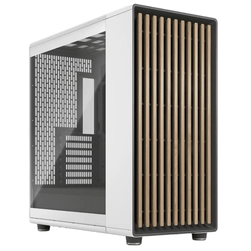 Fractal North XL Clear TG Full Tower Case - White 